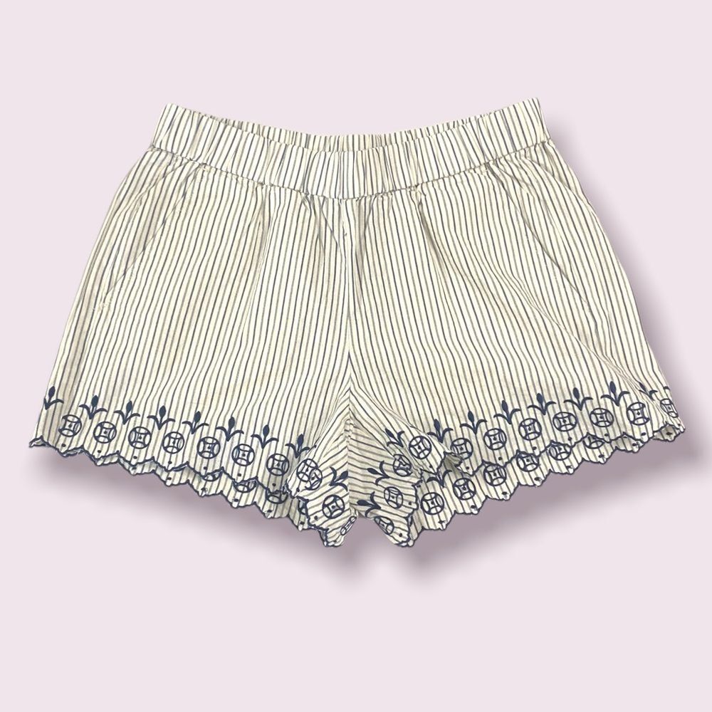 Madewell Embroidered Jardin Pull On Shorts